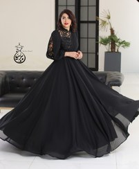 تصویر لباس مجلسی زنانه گلرخ مدل گلرخ جنس کرپ حریر 