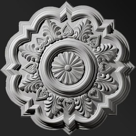 تصویر گل سقفی D404 