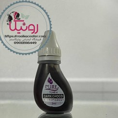 تصویر رنگ دارک چوکو یا قهوه ای تیره ی شکلاتی پیور بایوتاچ Dark choco pure 3mil 