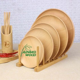 تصویر استند بشقاب ایکیا مدل OSTBIT IKEA ا OSTBIT Plate holder bamboo OSTBIT Plate holder bamboo