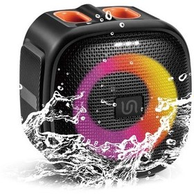 تصویر اسپیکر بلوتوثی قابل حمل پرودو مدل Soundtec Flash RGB Portable Bluetooth 16W STRGBS porodo Soundtec Flash RGB Portable Bluetooth 16W STRGBS