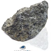 تصویر سنگ راف پیریت استثنایی و زیبا با رگه های طلایی نمونه اصل و معدنی S687 