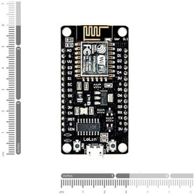 تصویر برد توسعه NodeMCU WIF ESP8266 با مبدل CH340 برد توسعه NodeMCU دارای هسته وای فای ESP8266 و مبدل CH340