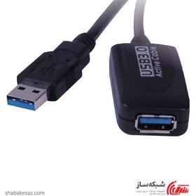 تصویر کابل افزایش طول USB 3.0 اکتیو فرانت طول 5 متر مدل FN-U3CF50 Faranet FN-U3CF50 USB3.0 Active Extension Cable 5M