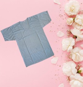 تصویر زیر پیراهن پلی استر پنبه آستین دار مردانه رنگ طوسی سایز ۴۶ یا L 