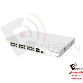 تصویر فروش سوئیچ روتر میکروتیک مدل CRS328-24P-4S+RM - فروشگاه شبکه پل Mikrotik CRS328-24P-4S+RM PoE Cloud Router Switch