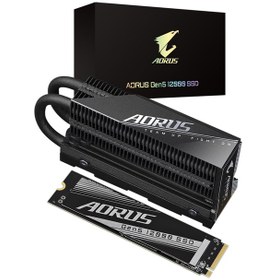 تصویر اس اس دی گیگابایت مدل AORUS Gen5 12000 M.2 2280 NVMe ظرفیت 1 ترابایت Gigabyte AORUS Gen5 12000 M.2 2280 NVMe 1TB Internal SSD