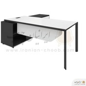 تصویر میز مدیریت ایرانیان چوب مدل ارغوان 80180, t143 