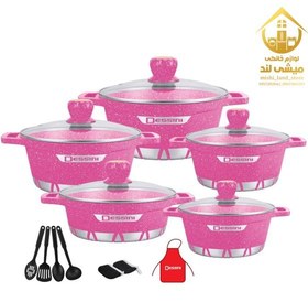 تصویر سرویس قابلمه دسینی مدل 9005 ۱۷ پارچه آلومینیوم 