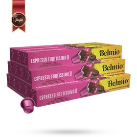 تصویر 12 بسته کپسول قهوه بلمیو belmio مدل اسپرسو فورتیسیمو 8 espresso fortissimo پک 10 تایی 