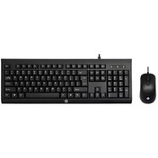 تصویر ماوس و کیبورد گیمینگ اچ پی مدل hp km100 hp gaming keyboard and mouse km100