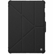 تصویر کیف کلاسوری تبلت سامسونگ Galaxy Tab S10 FE Plus نیلکین مدل Camshield Bumper Flip Folding 