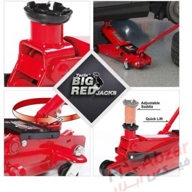 تصویر جک سوسماری 3 تن بیگ رد مدل T83006F خودرو شاسی بلند 3T Trolley Jack Big Red Model T83006F