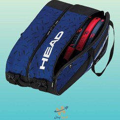 تصویر ساک پدل هد تیم سایز L رنگ آبی/مشکی 