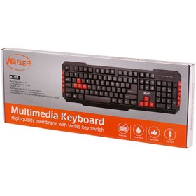 تصویر کیبورد با سیم کایزر مدل K-705 Kaiser K-705 Keyboard