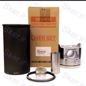 تصویر بوش و پیستون ایسوزو 6 تن، 8 تن 3x رینگ سبز اصل ایسوزو موتور ژاپن 