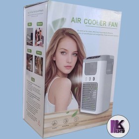 تصویر کولر رومیزی شارژی مدل K918 با مه پاش 