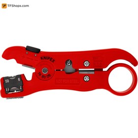 تصویر سیم لخت کن کابل کواکسیال و داده کنیپکس مدل 166006SB Wire Stripping Tool - coax and data cable