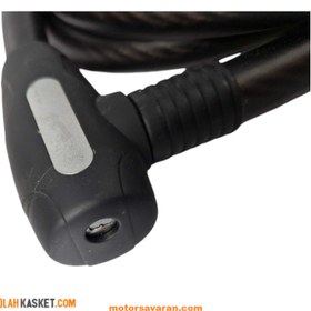 تصویر قفل موتور سیکلت کابلی OK 905m کد1 Cable motorcycle lock OK 905m code 1