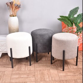 تصویر پاف لوپ دایره پارچه تدی 