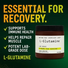 تصویر ال گلوتامین بیاند راو جی ان سی GNC BYOND RAW L-GLUTAMINE