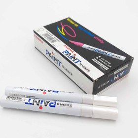 تصویر ماژیک سفید سرگرد فلز نویس زبرا 