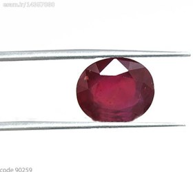 تصویر یک قطعه یاقوت سرخ اصلی بسیار خوشرنگ که تراش الماس خورده است ا سنگ یاقوت سرخ code 5032 سنگ یاقوت سرخ code 5032