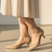 تصویر کفش مجلسی ظریف پاشنه3سانت 