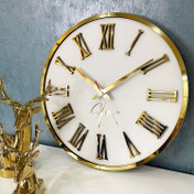 تصویر ساعت دیواری چوبی مدرن کارولین 