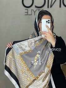 تصویر شال ابریشم DIOR مشکی کد2138 