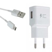 تصویر شارژر دیواری 15 وات مدل EP-TA200 به همراه کابل شارژ USB-C 