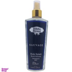 تصویر بادی اسپلش مردانه هیلدا بیوت (Hilda Beaut) مدل SAUVAGE حجم 250 میلی لیتر 