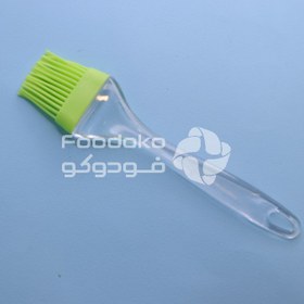 تصویر قلمو سیلیکونی رنگ سبز Green silicone brush