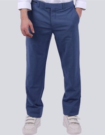 تصویر شلوار رسمی کژوال ساده با فیت معمولی در رنگ آبی برند selected Plain Casual Business Regular Fit Pant in Blue