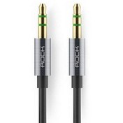 تصویر کابل انتقال صدا 3.5 میلیمتری راک مدل RAU0509 طول 1 متر Rock RAU0509 3.5mm AUX Audio Cable 1m