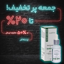 تصویر سرم ضدجوش کلروفیل ActiNature حاوی 10 درصد نیاسین آمید و زینک 