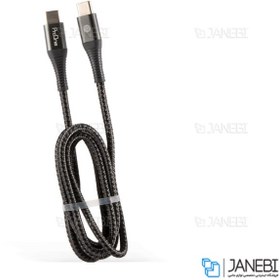 تصویر کابل شارژ سریع و انتقال داده تایپ سی به تایپ سی پرووان ProOne M12 Type-C to Type-C Cable 1M 