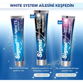 تصویر خمیردندان سفیدکننده زغالی سیگنال مدل White System حجم 75 میل Signal White System Aktif Karbon 75 ml