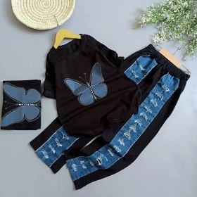 تصویر تیشرت و شلوار بگ دخترانه 