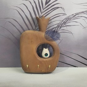 تصویر جا کلیدی چوبی گربه تکی کوچک کاظمی 