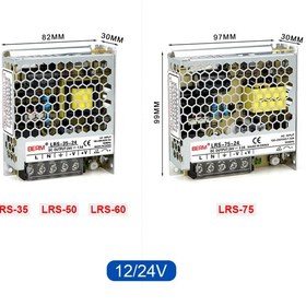 تصویر منبع تغدیه یا پاور سوییچینگ برمه مدل LRS-50-24 