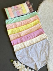 تصویر پک ۱۲ عددی شورت نخی زنانه برند لعیا 