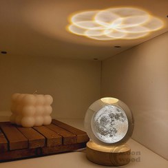 تصویر گوی شیشه ای موزیکال قطر ۶ سانتی متر 