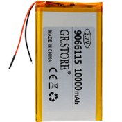 تصویر باتری لیتیوم پلیمر پاور بانک ظرفیت 10000 میلی آمپر Li-Po 1160110 3.7 rechargable battery 10000mAh