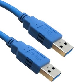 تصویر کابل هارد اکسترنال 2 دوسر USB 3 ا hdd external cable usb3 usb to usb hdd external cable usb3 usb to usb