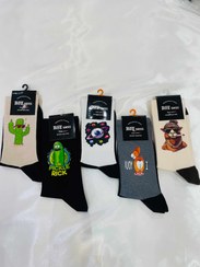 تصویر جوراب ساقدار چاپی - روباه I love you Socks