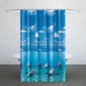 تصویر پرده حمام دلفین کد TOR-8852 سایز ۲۰۰×۱۸۰ سانتی متر 