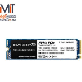 تصویر اس اس دی M2 NVMe تیم گروپ مدل MP34 ظرفیت 4 ترابایت 