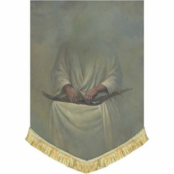 تصویر کتیبه مخمل نقاشی تمثال امیرالمومنین (ع) 