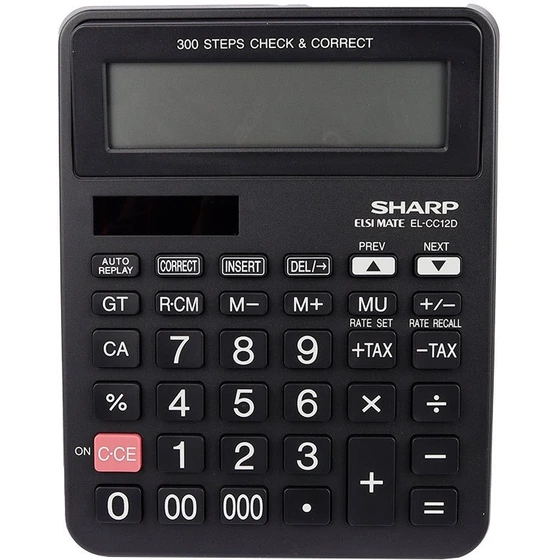 SHARP - EL-CC12GP - calcolatrice da tavolo 12 cifre - 4974019153346